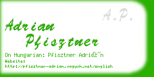 adrian pfisztner business card